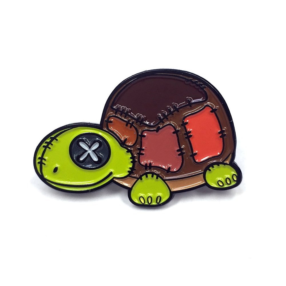 Plush Turtle Enamel Pin